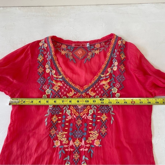 JOHNNY WAS RYLEIGH EMBROIDERED BLOUSE Size XS - Picture 5 of 9